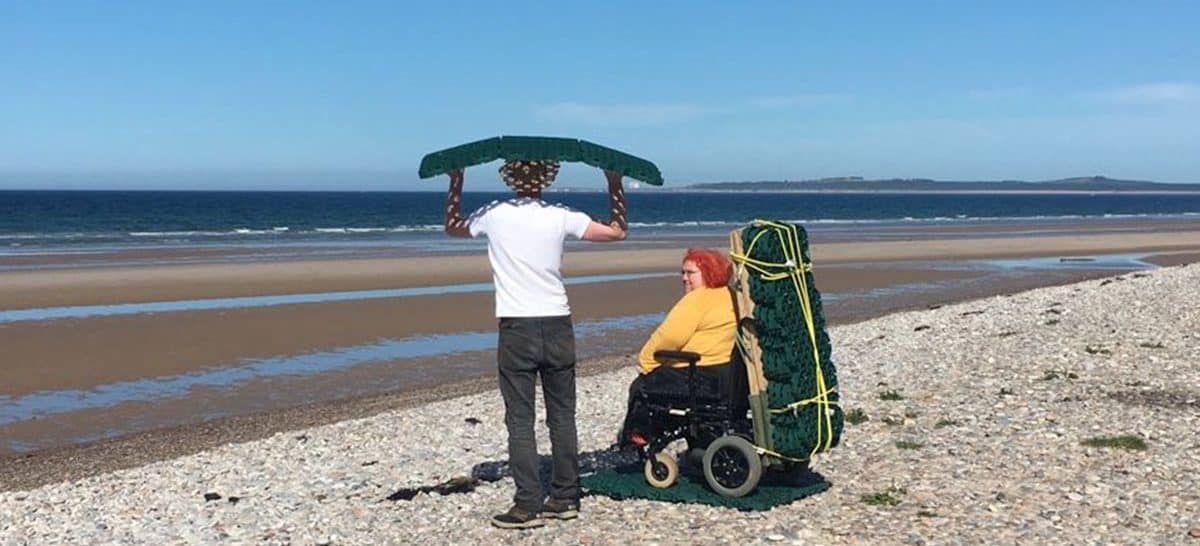 Robbie and Julie on the beach