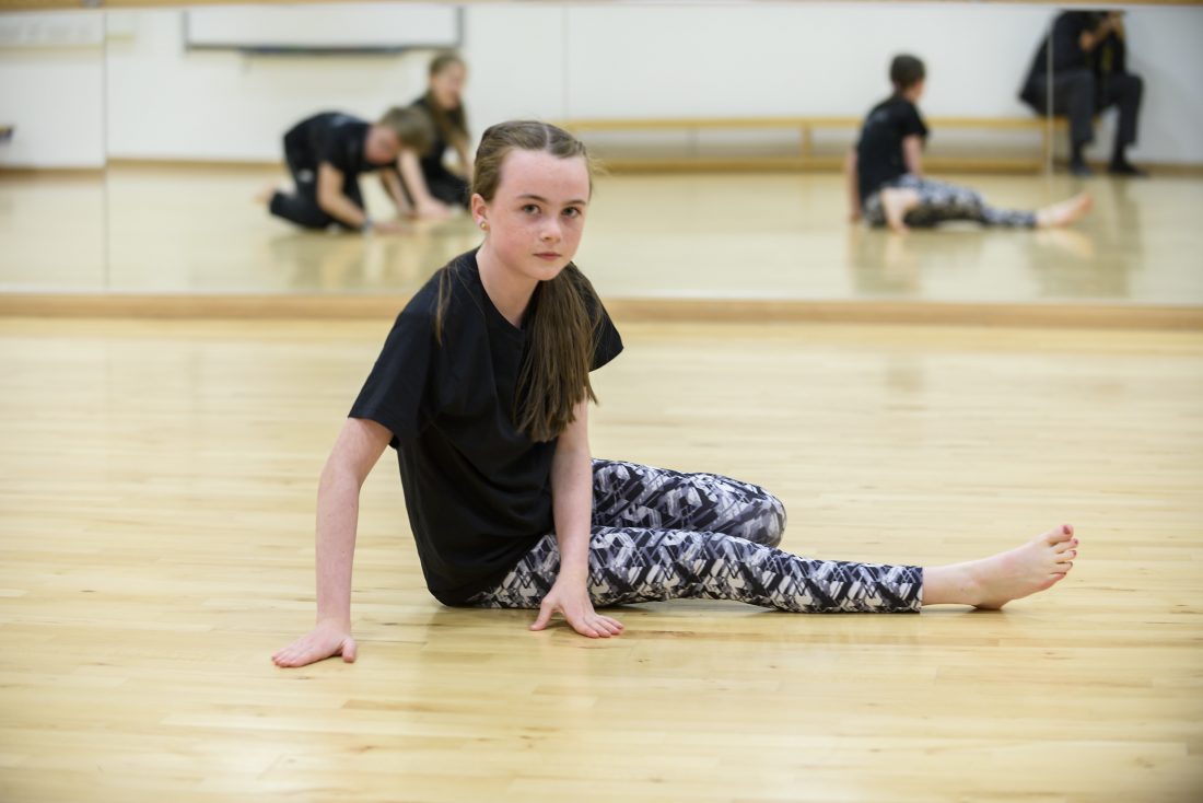 Young dancer in the studio