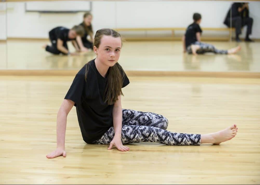 Young dancer in the studio