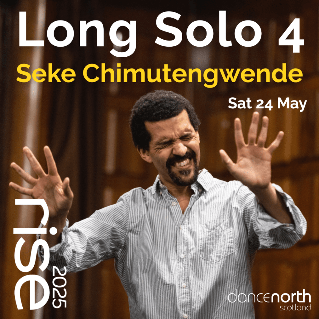 Seke Chimutengwende embarks on a one hour performance without a plan. As he faces the empty space, alone, he draws on memory, sensation and imagination to conjure worlds out of nothing. A fusion of dance, poetry, stand-up, storytelling, philosophy and politics: a riotous exploration of the present moment.