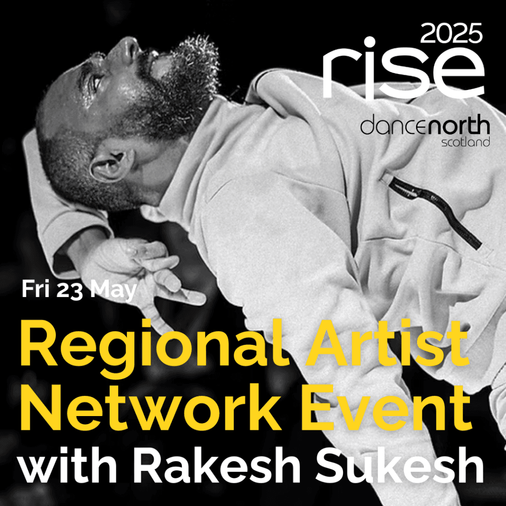 Join Dance North's Regional Artist Network for our biannual gathering, supporting freelance dance artists across the north of Scotland, Highlands, and Islands. In a field often marked by isolation, we cherish the chance to come together and recharge.