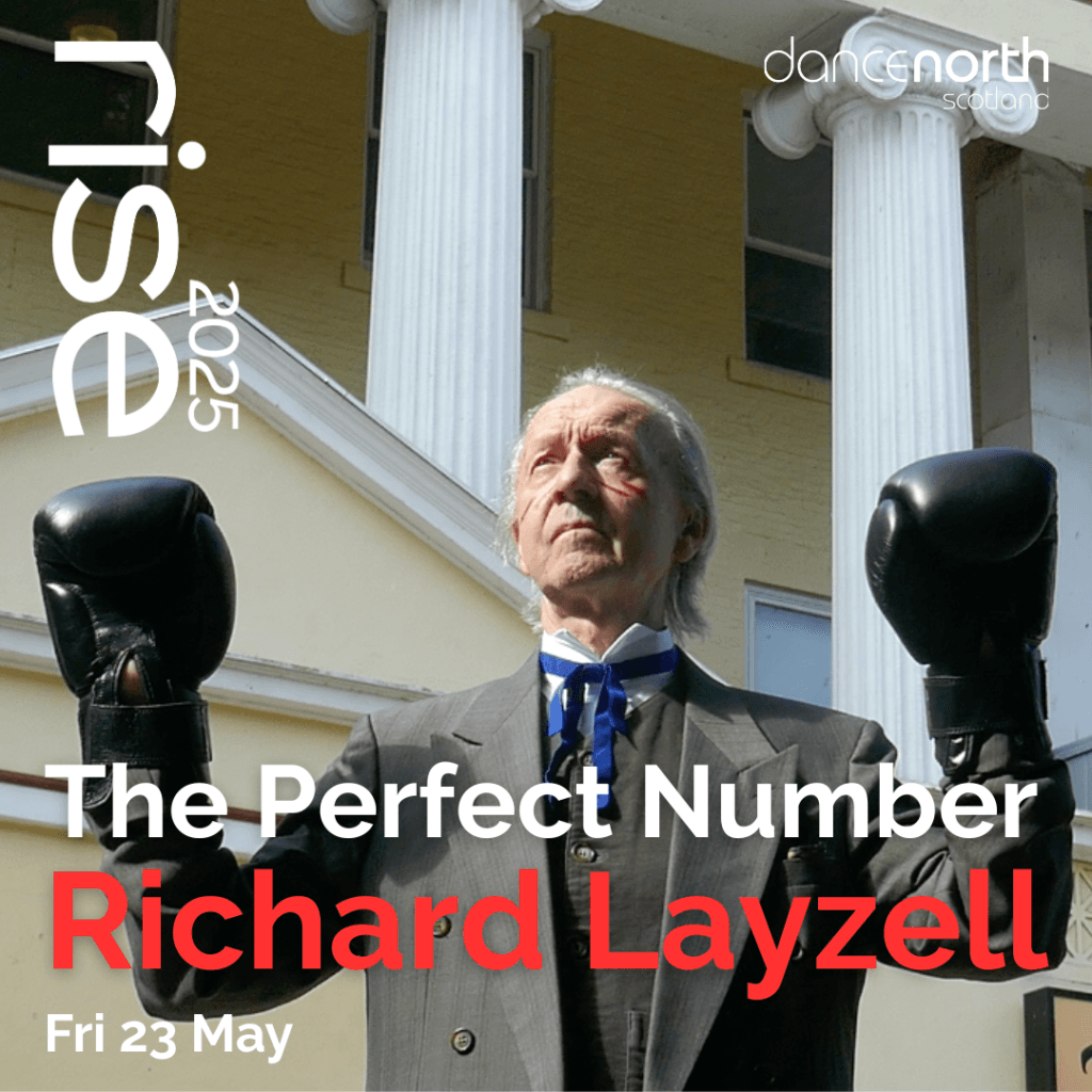 The Perfect Number by Richard Layzell. In live performance and on film, at the same time, we explore dreams, other living beings, brutality and survival, trees fighting back, how to pose, wearing the wrong clothes, undisciplined golfers, the Centre of the World and finding the Perfect Number.